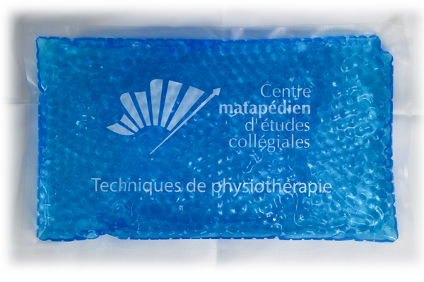 Compresse chaude ou froide Technique de physiothérapie (bleu)